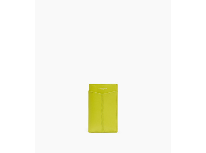 Porte cartes vertical Charlotte en cuir lisse