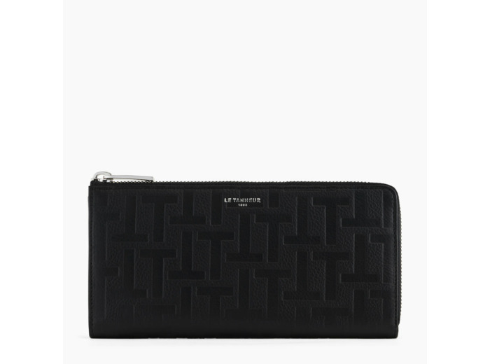Compagnon zippé Emilie en cuir imprimé T