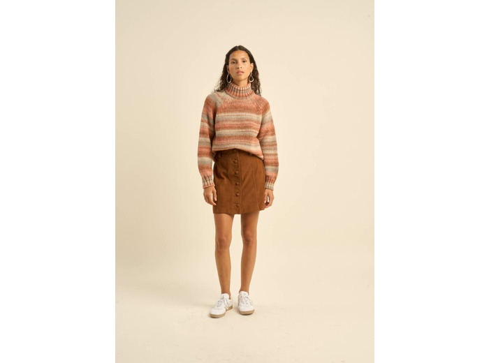 Mini jupe en cuir