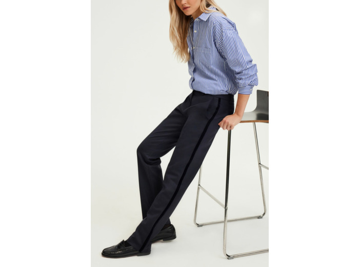 Pantalon à bande de velours - NIHELLE