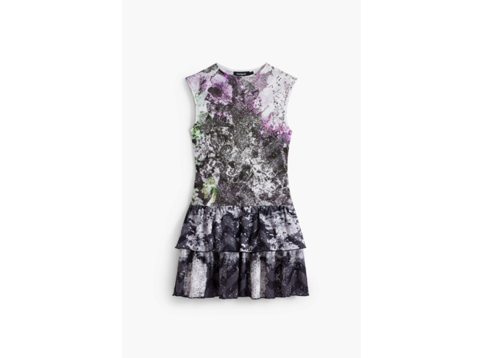 Robe À Manches Courtes En Maille – Femme
