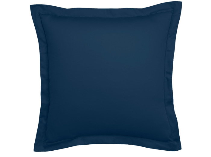 Taie d'oreiller Harmonie Satin de coton coloris Marine