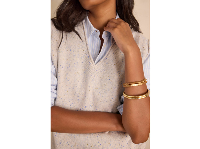 Pull sans manches BASILE en 100% laine