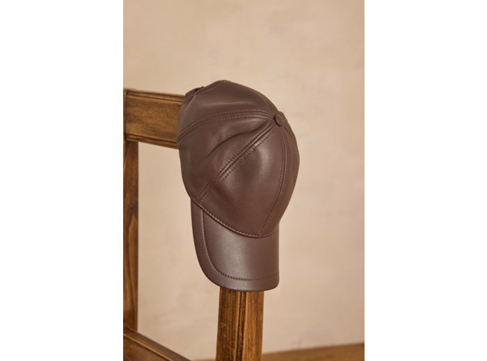 Casquette HELGA en cuir