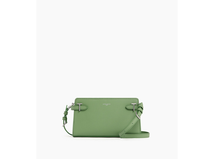 Petit sac à bandoulière Emilie en cuir signature T