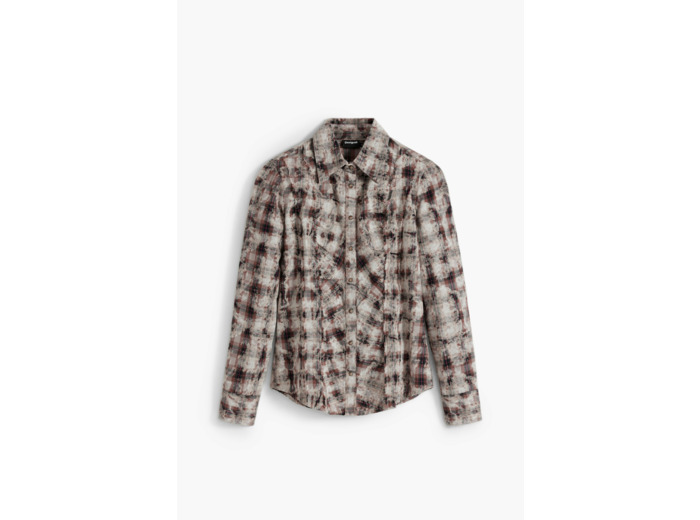 Chemise À Manches Longues En Tissu – Femme