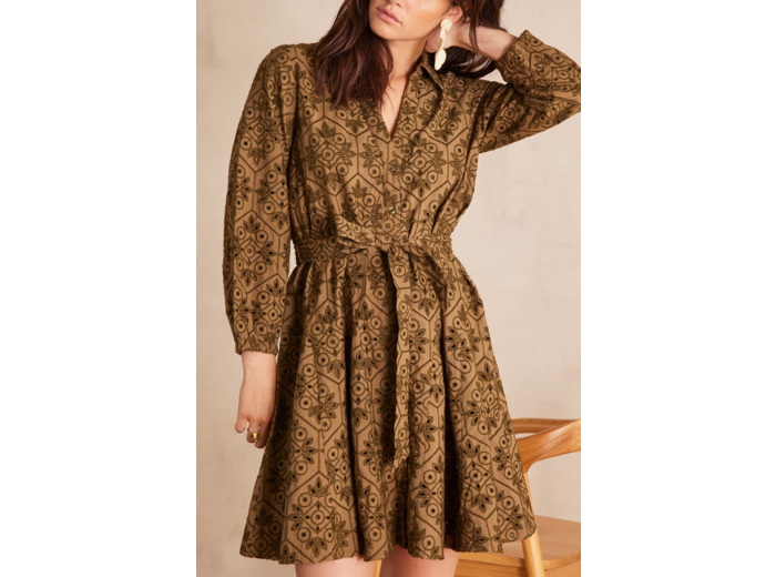 Robe LISE brodée en coton