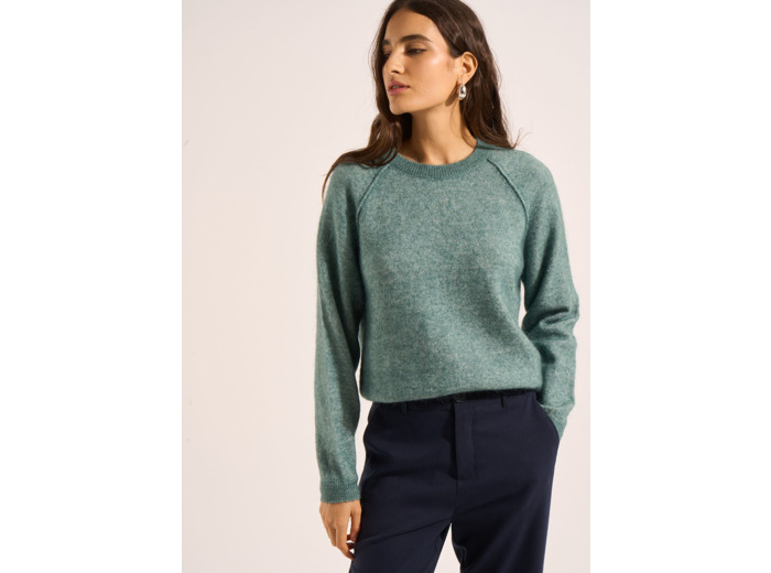 Pull en mohair col rond