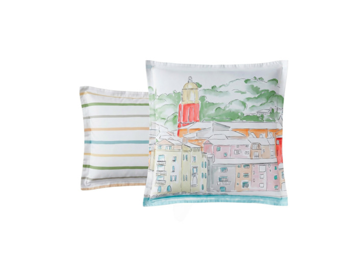 Taie d'oreiller Paysage Varois | Taie sac | Tradition des Vosges