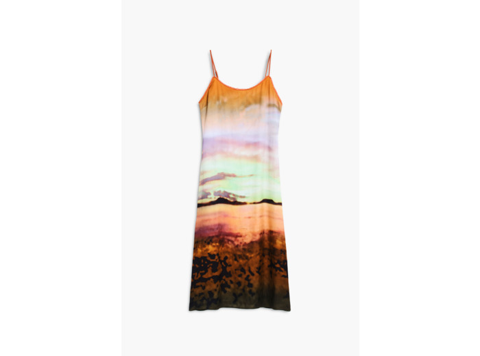Robe Sans Manches En Tissu – Femme
