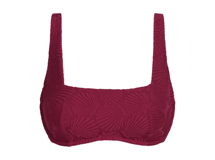Haut de maillot de bain forme Soutien-gorge decolleté carré