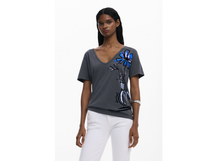 T-Shirt À Manches Courtes En Maille – Femme