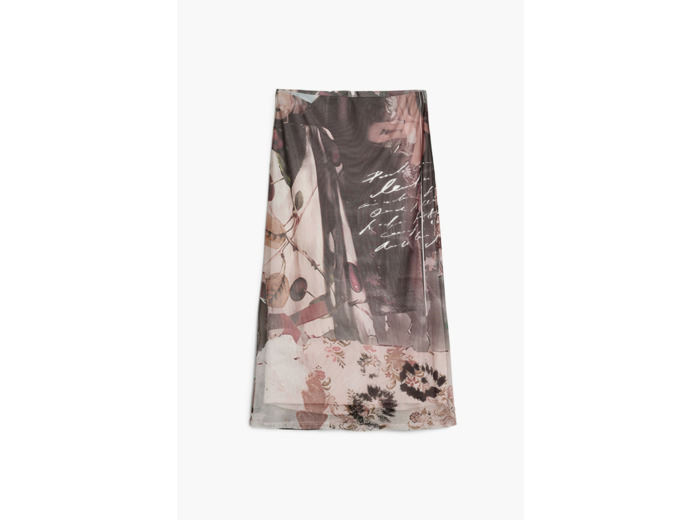 Jupe Mi-Longue En Maille – Femme