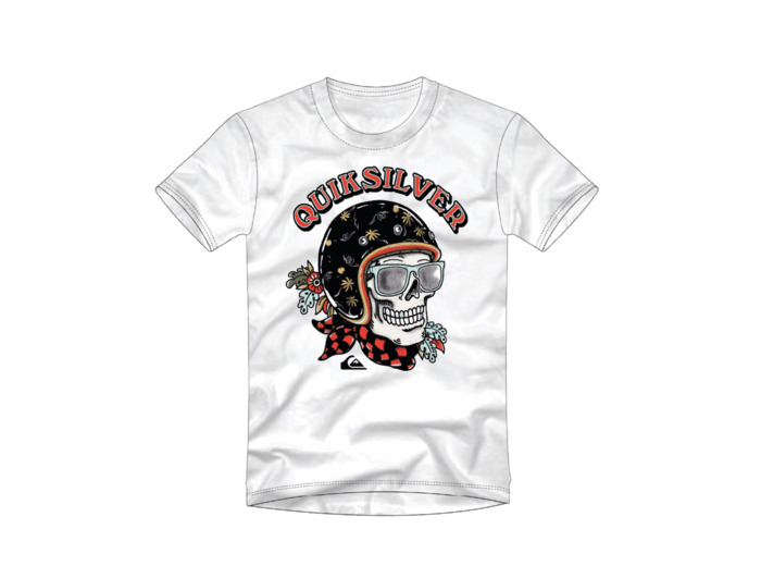 T-shirt Quiksilver blanc classique