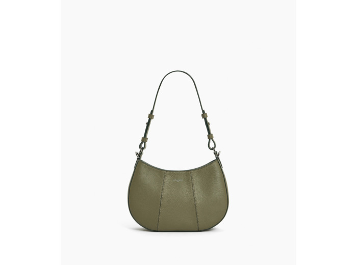 Petit sac demi-lune Juliette en cuir grainé