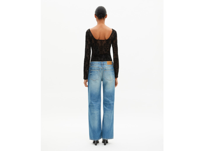 Body en mesh avec flocages noir black
