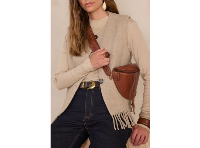 Gilet sans manches en laine PAIGE