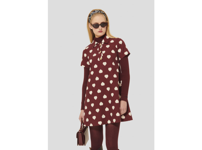 Robe Rory Bordeaux en Polyester