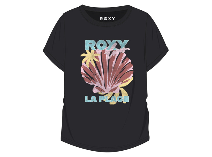 Tee-shirt Roxy Anthracite Femme