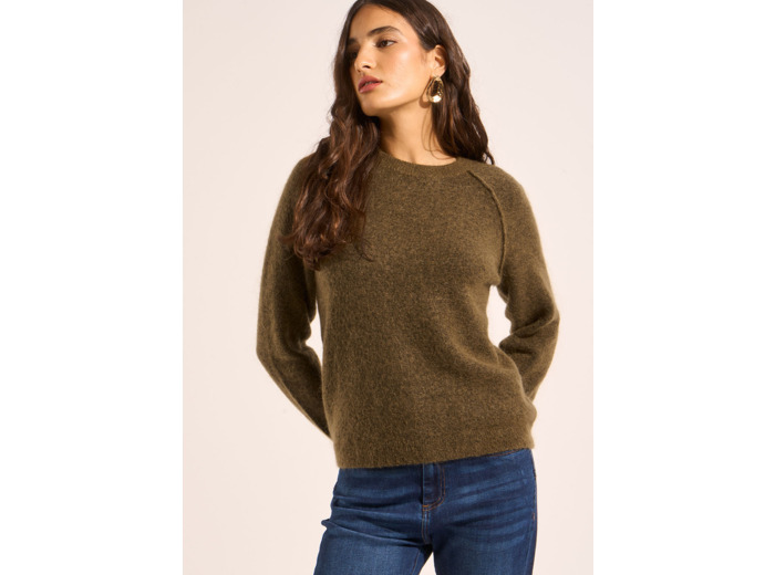 Pull en mohair col rond
