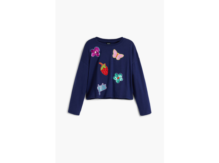 T-Shirt À Manches Longues En Maille – Fille