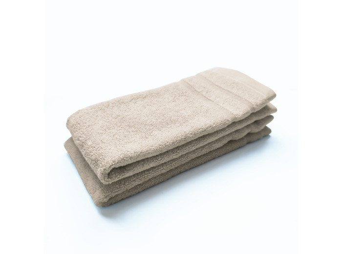 Lot de 2 Serviettes invité DODO MINERAL - Coloris BEIGE