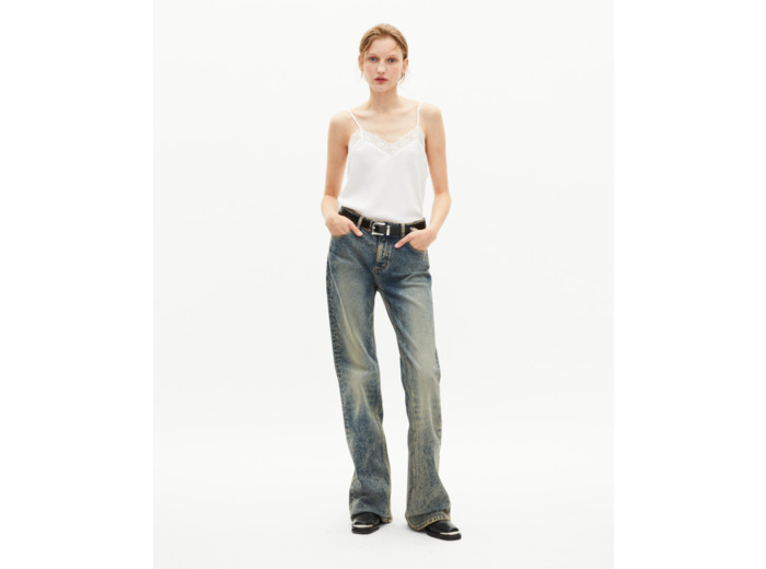 Jean bootcut bleu bleu