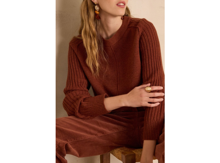 Pull BROOKLYN en laine côtelé