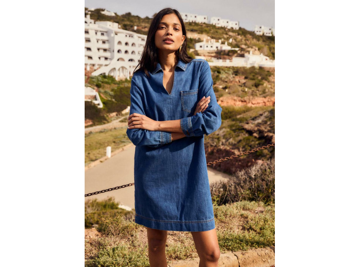 Robe en jean courte