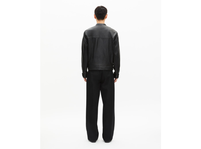 Veste en cuir noire black