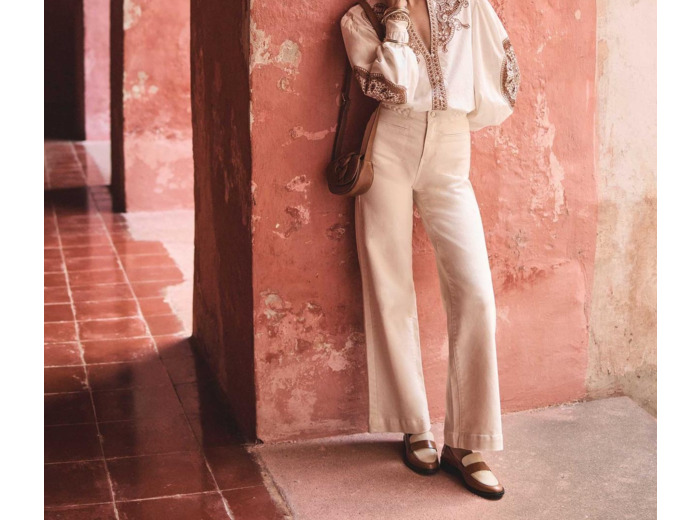 Jean large tressé ROSA