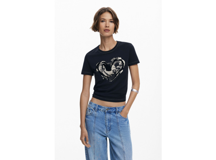 T-Shirt À Manches Courtes En Maille – Femme