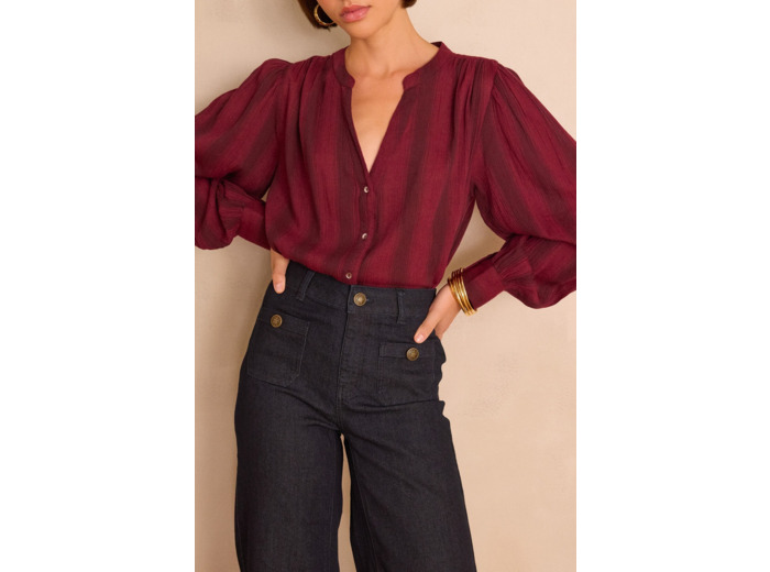 Blouse rayée STELLA en coton