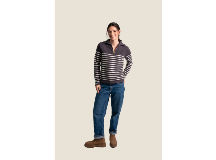 Pull femme col camionneur Nyssa