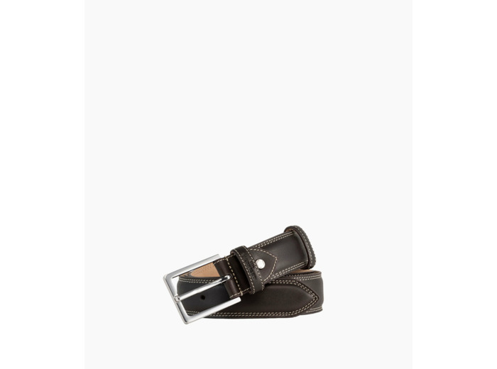 Ceinture homme avec boucle carrée Martin en cuir lisse