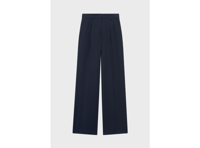 Pantalon uni à pinces - CLAIRE