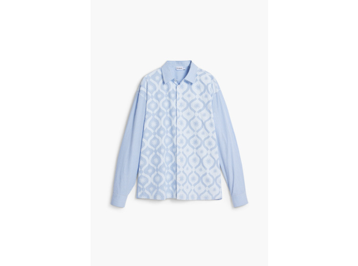 Chemise À Manches Longues En Tissu – Homme