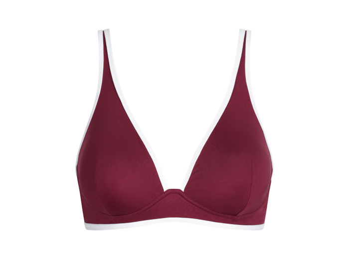 Haut de maillot de bain forme triangle sans armatures