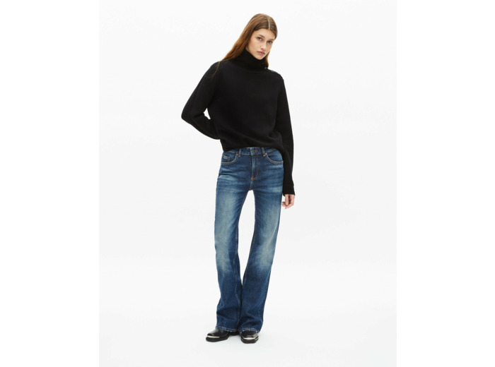 Pull en laine noir black