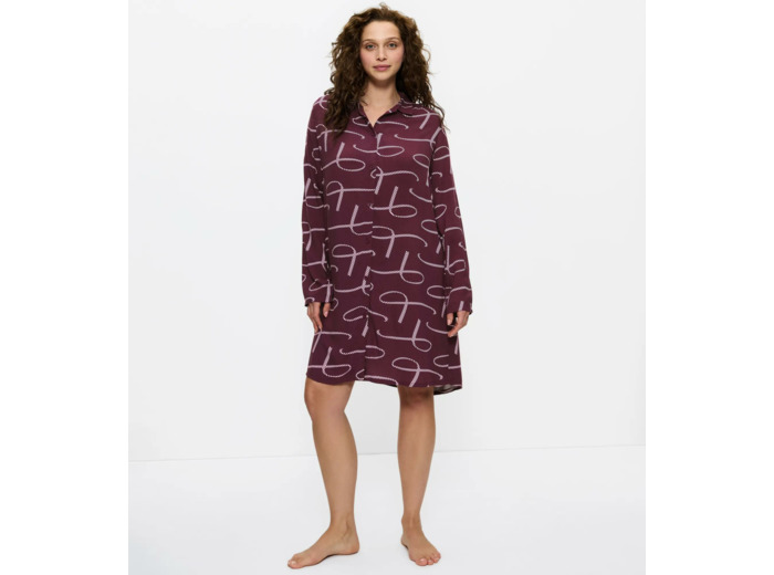 Boyfriend Fit NDW 02 - Chemise de nuit manche longue