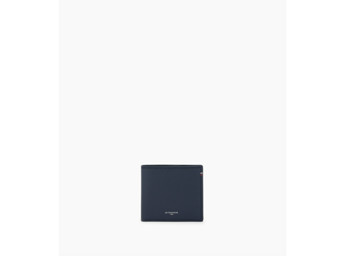 Porte cartes horizontal avec poche billets Martin en cuir lisse