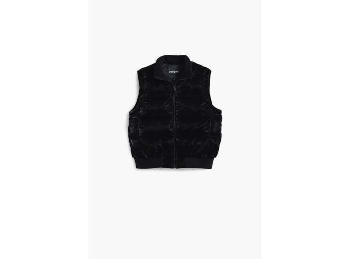 Doudoune Courte En Tissu – Femme