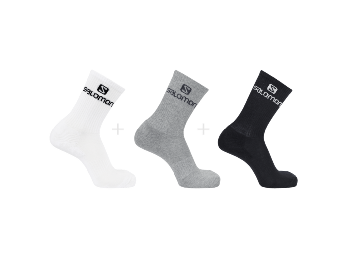 Everyday Crew 3-Pack White Alloy Black