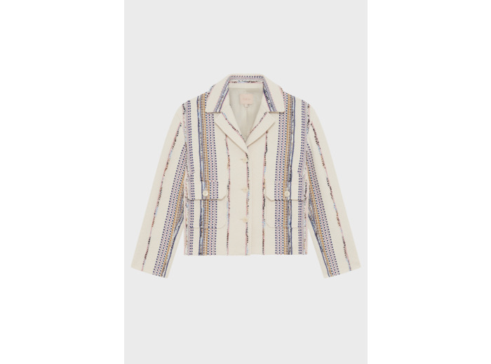 Veste à rayures brodées - RYSELLE