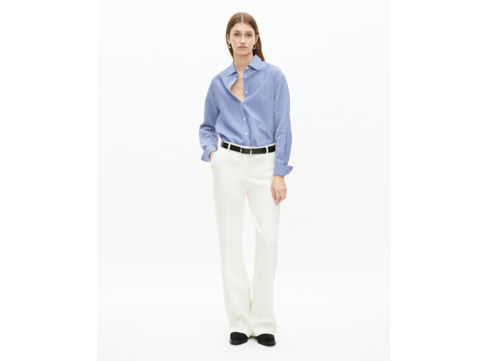 Chemise à rayures bleue bleu