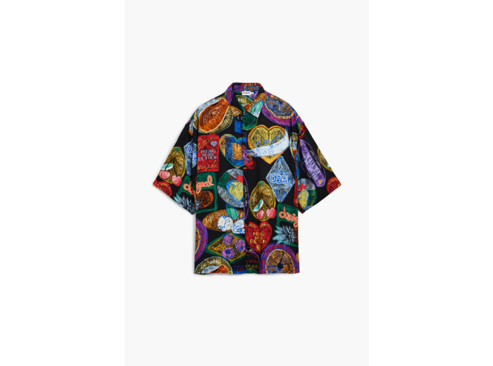 Chemise À Manches Courtes En Tissu – Homme