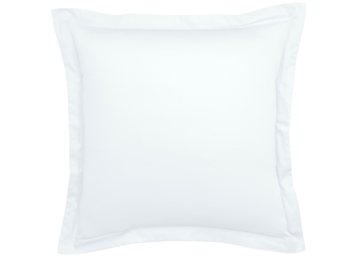 Taie d'oreiller Harmonie Satin de coton coloris Blanc