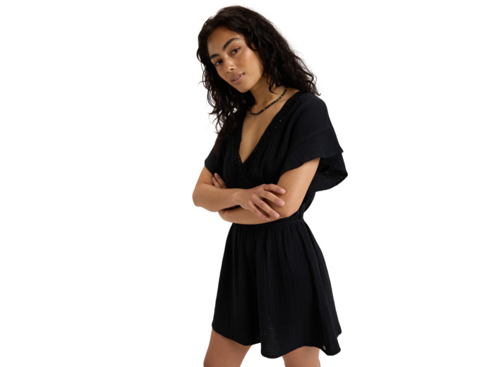 Robe tissée Roxycouleur Anthracite
