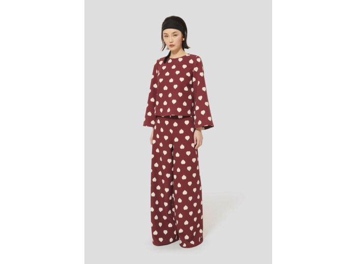 Pantalon Positivo Bordeaux en Polyester