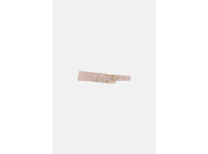 Ceinture fleur en croûte de cuir
